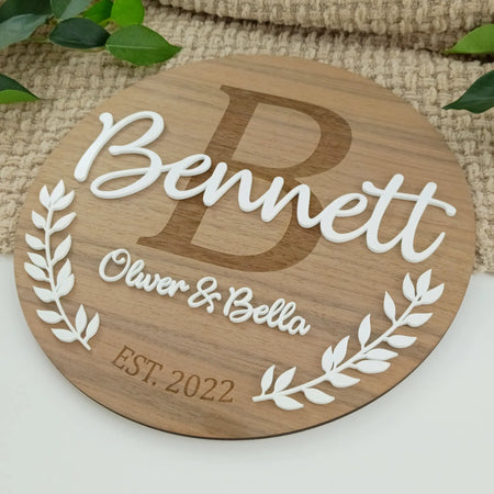 Wall Hanging Family Name Sign