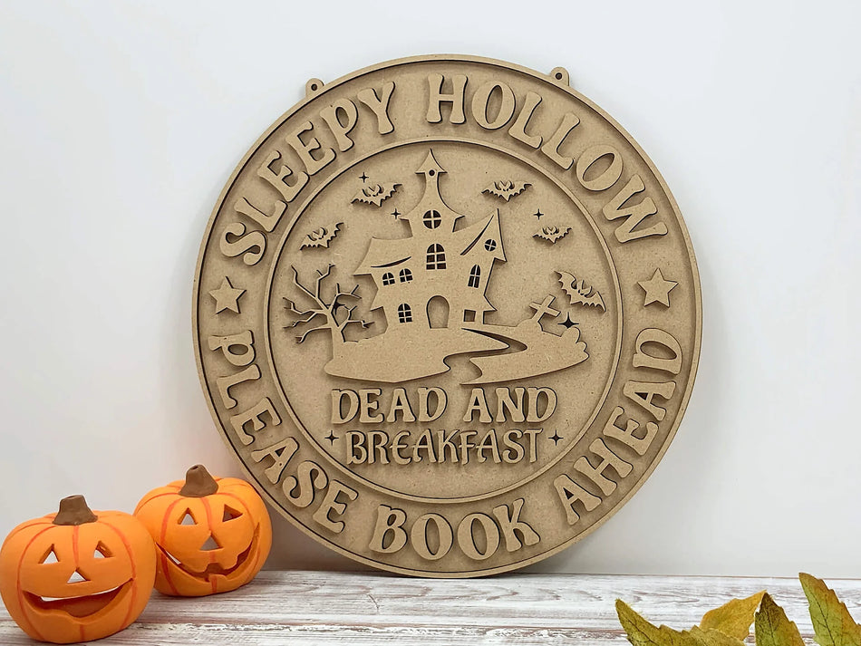 Sleepy Hollow Halloween Wall Plaque