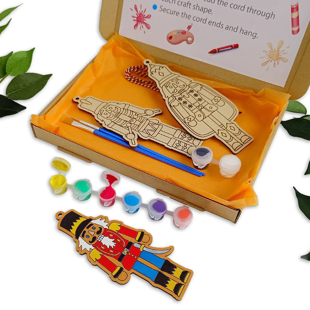 Christmas Nutcracker Soldiers Painting Craft Kit