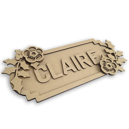 custom floral street sign