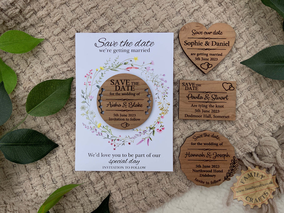 Wedding Personalised Save the Date Magnets