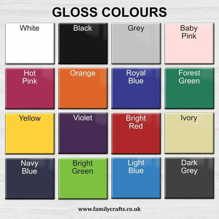 Acrylic Letters with Self Adhesive Backing Family Crafts