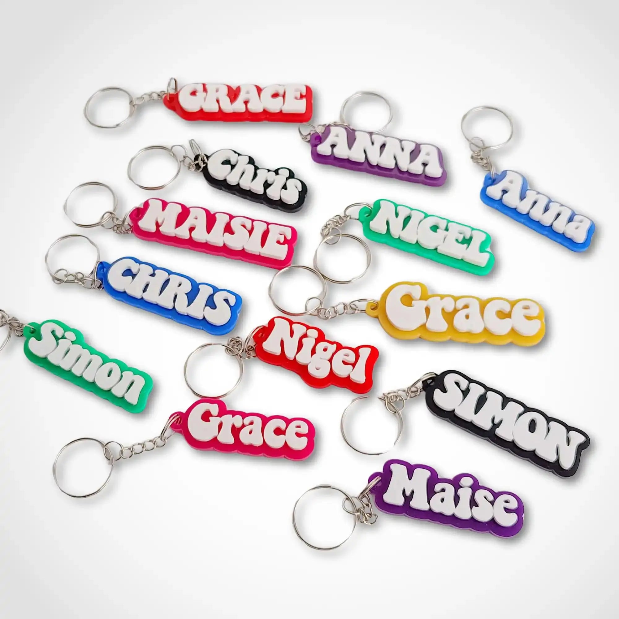 Personalised Acrylic Keyring Family Crafts