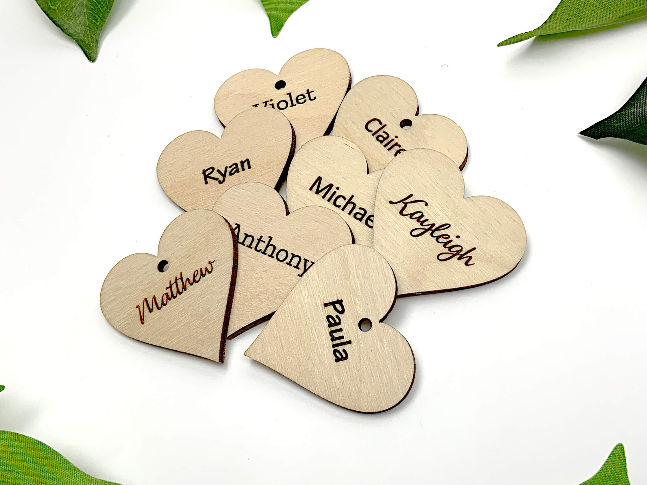 Personalised Heart Shaped Craft Blanks