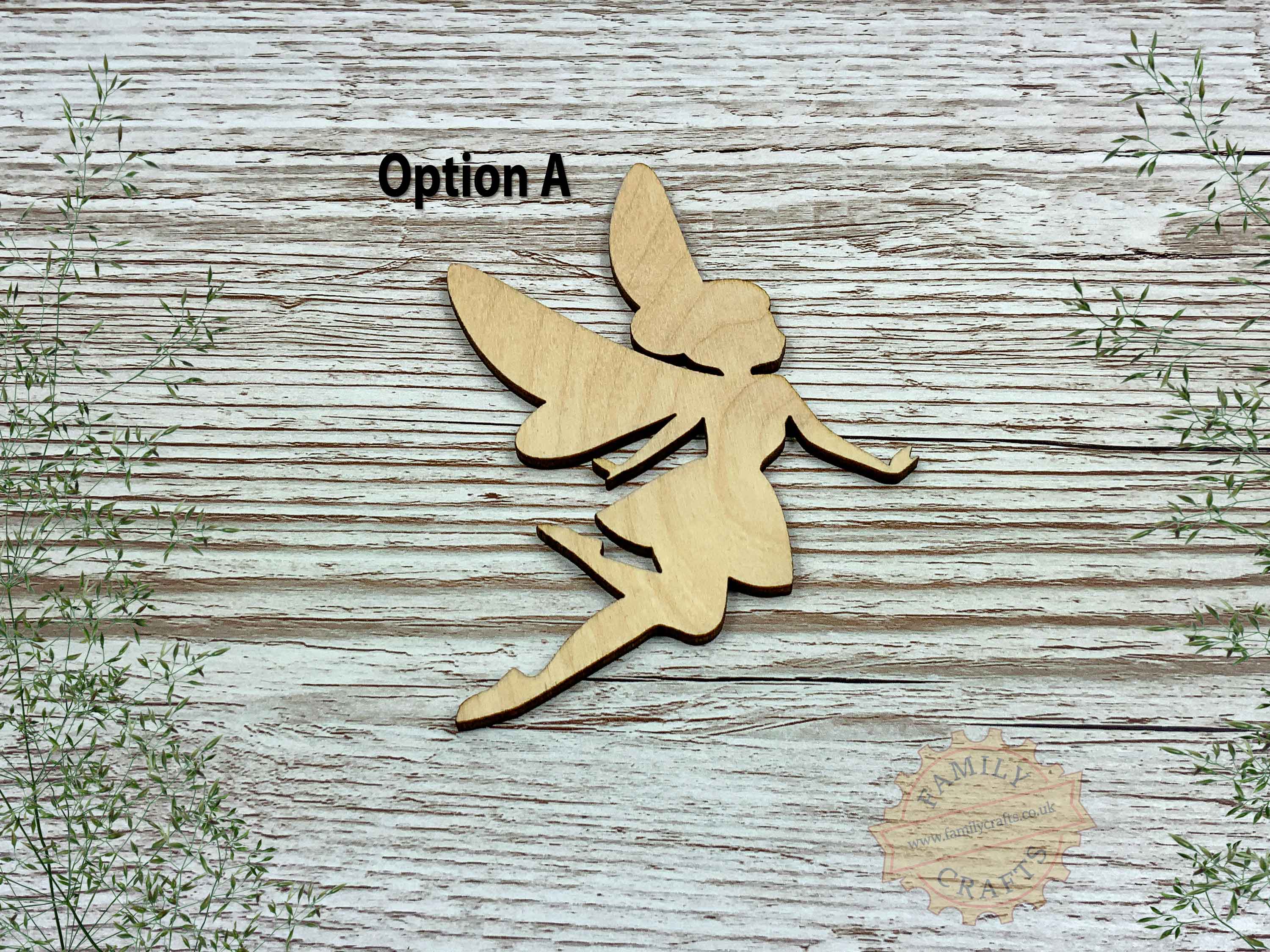 Fairy Silhouette Craft Shapes - Option A