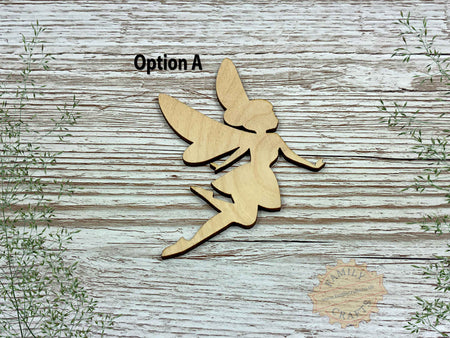 Fairy Silhouette Craft Shapes - Option A