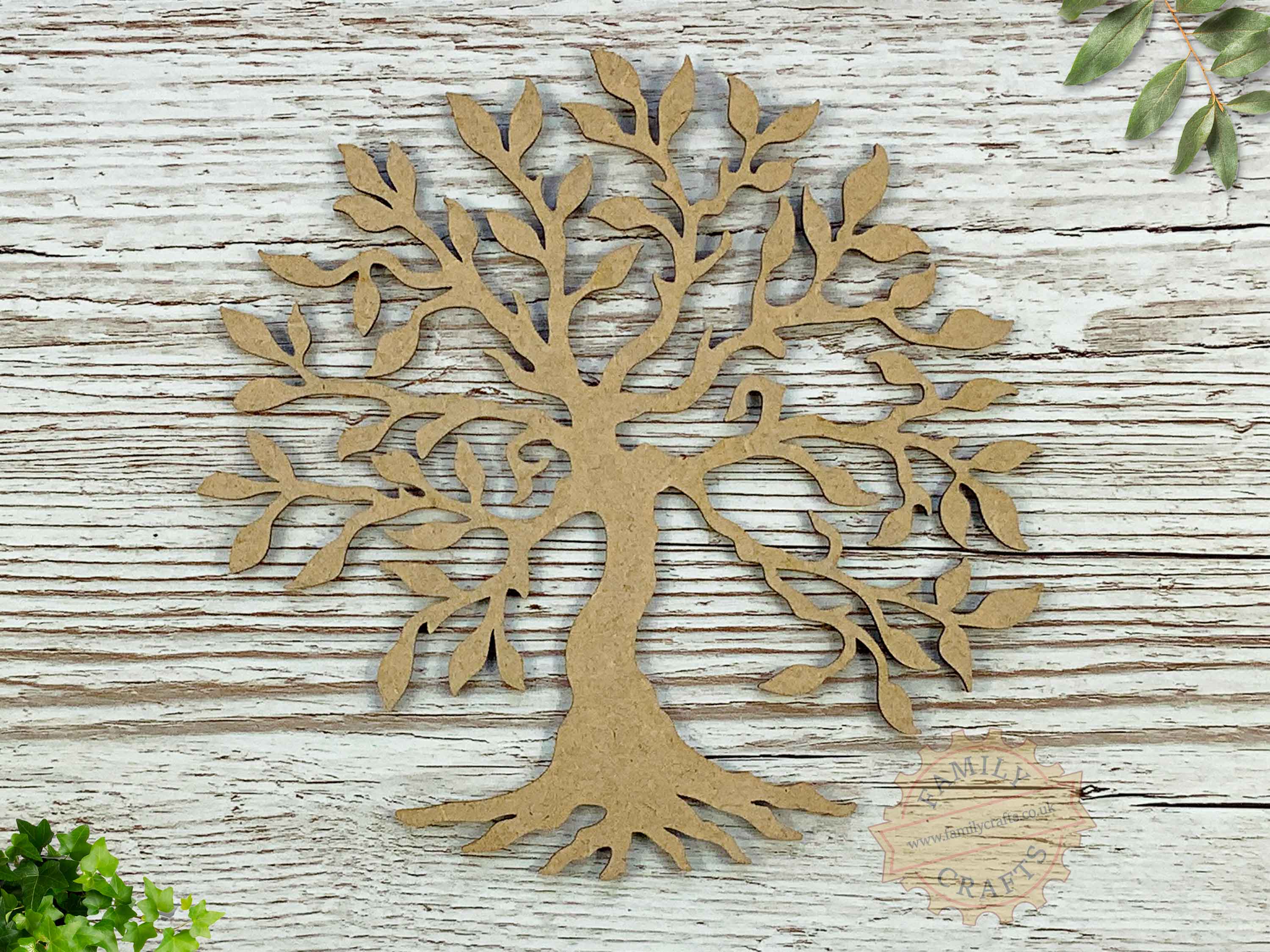 DIY Rustic Family Tree Craft Shape