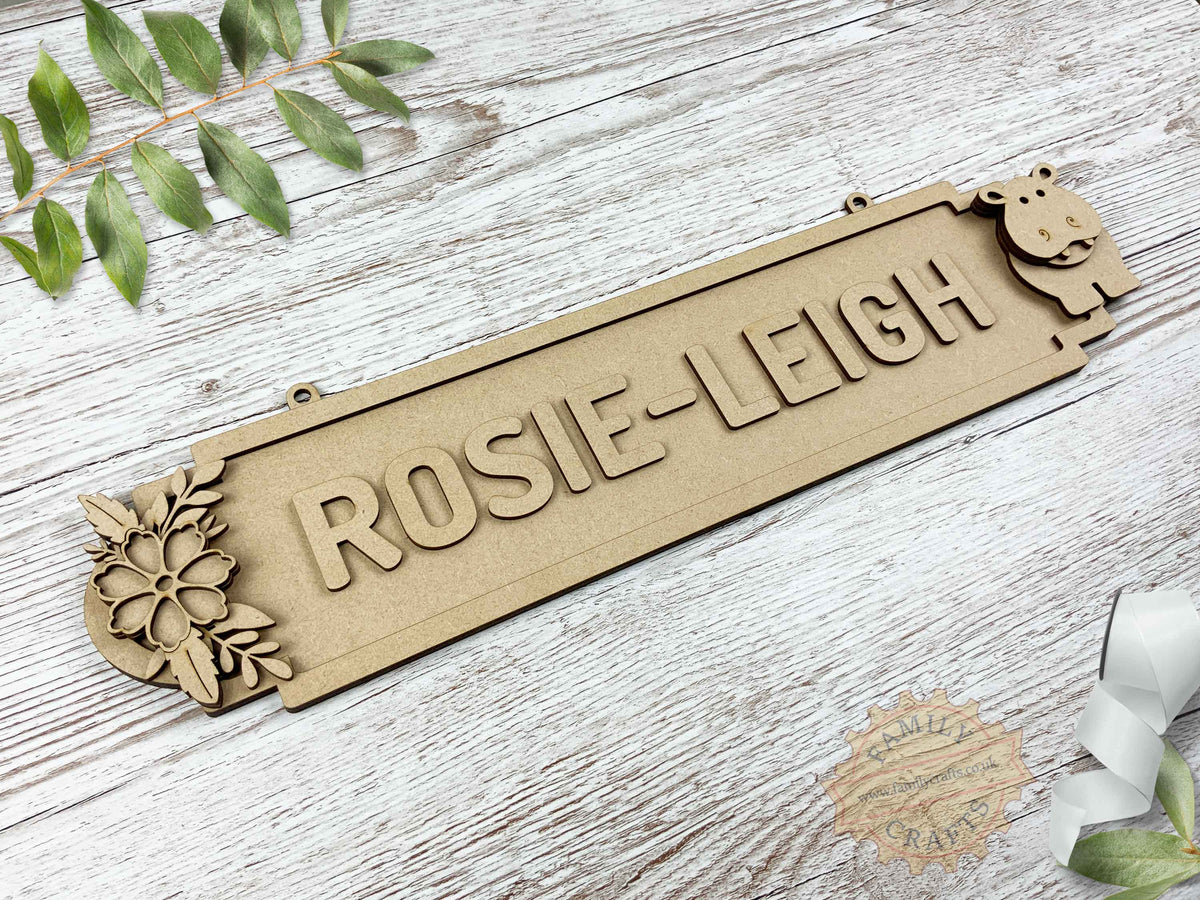 Personalised Jungle Room Sign