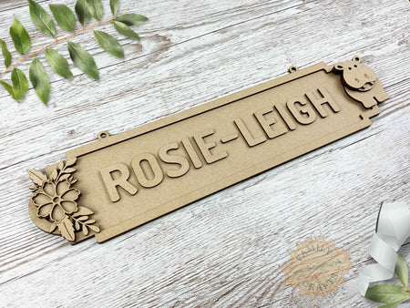 Personalised Jungle Room Sign