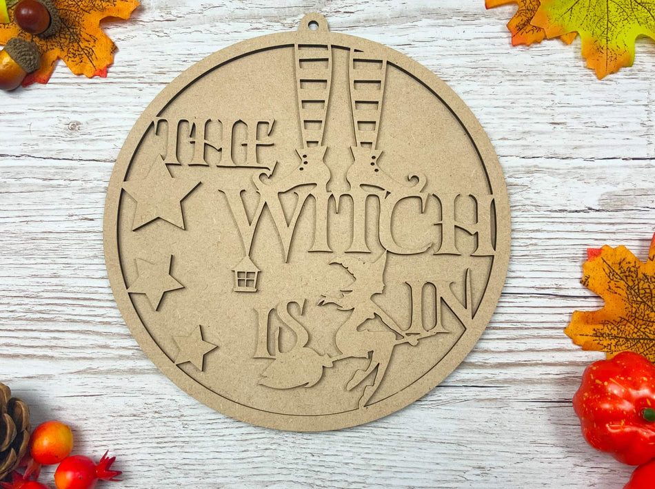 The Witch Is In Wall Plaque