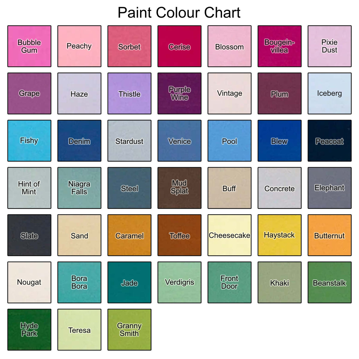 colour chart