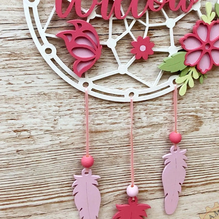 Personalised Floral Dream Catcher