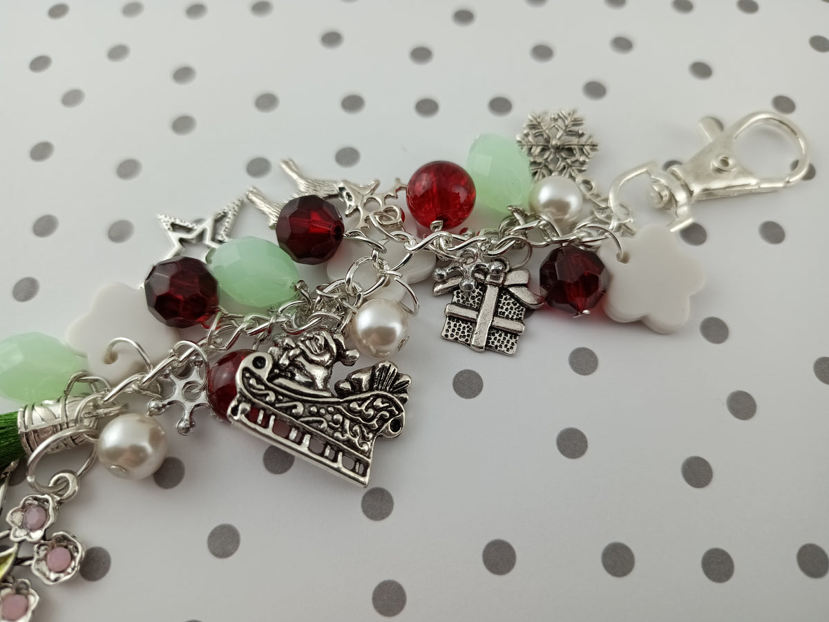 Christmas Themed Enamel Charm Dangle