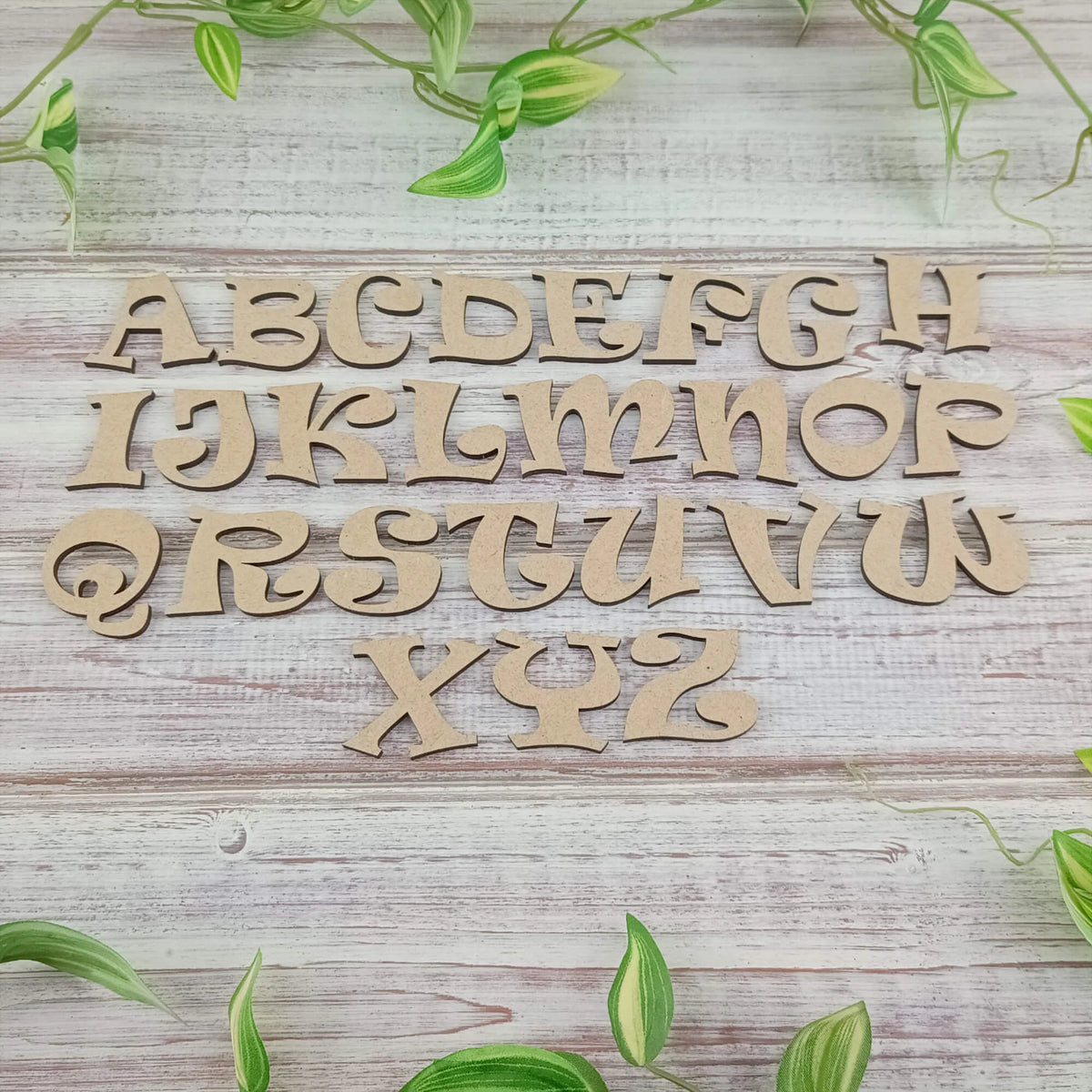 Craft Number Font Craft Letters and Numbers - Funky Font MDF Craft Blanks