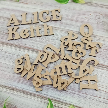 Letters and Numbers Craft Blanks