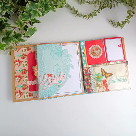 Hello Grateful Heart Scrapbook Mini Book Album