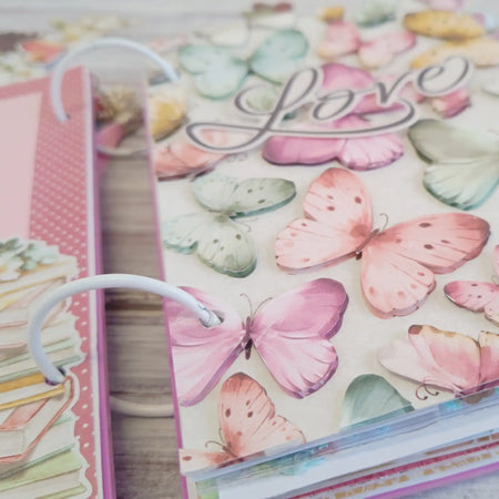 3D Butterflies Mini Album Page