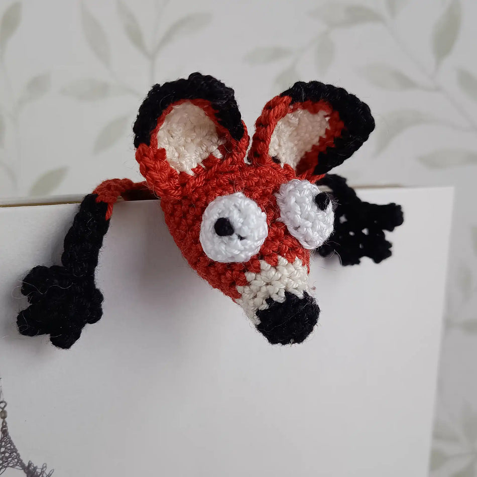Crochet Splat Fox Bookmark