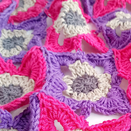 Floral Crocheted Throw