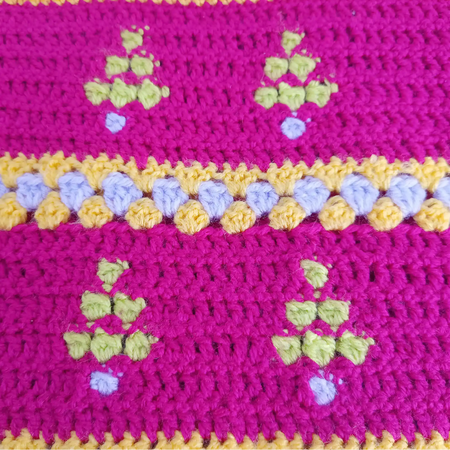 Crochet Bobble Technique Throw