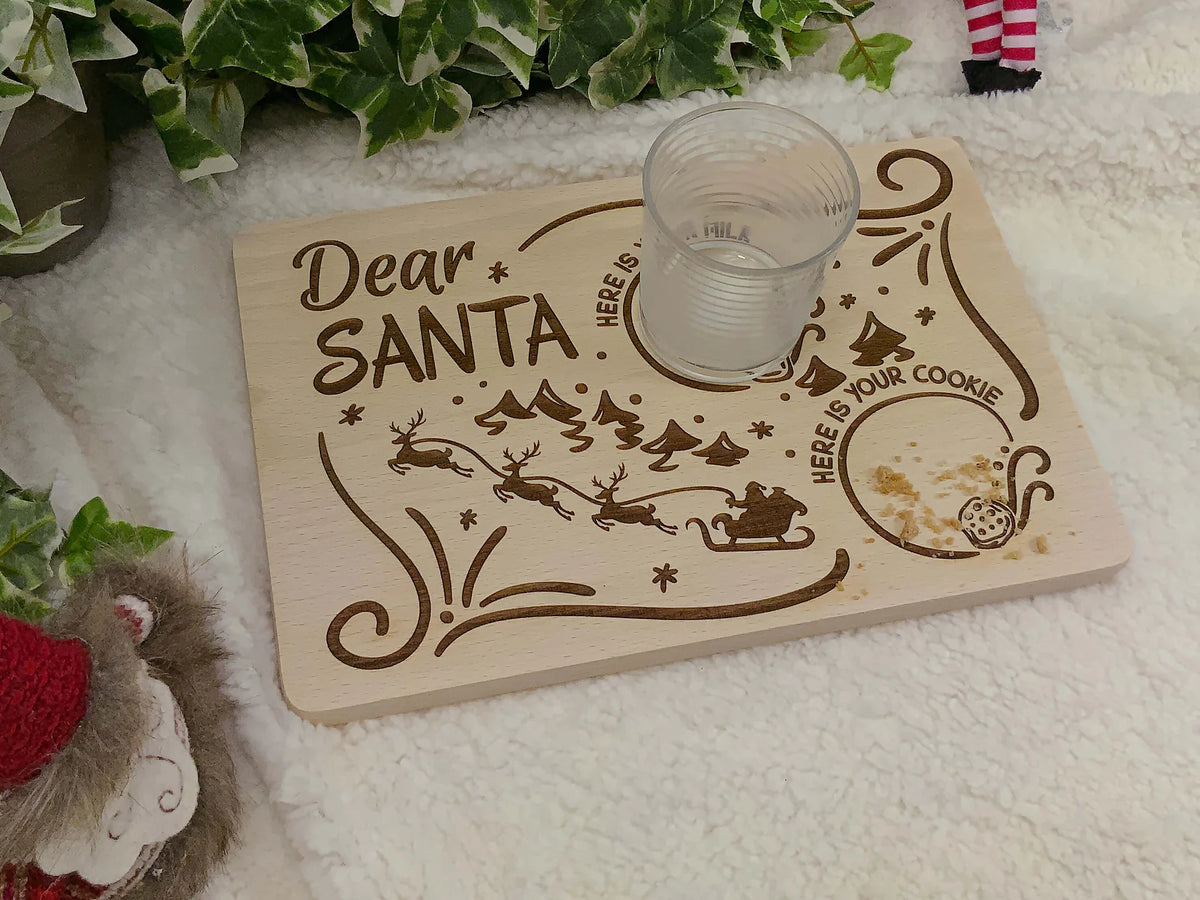 Engraved Dear Santa Board