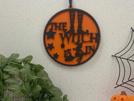 Halloween Spooky Hanging Plaque