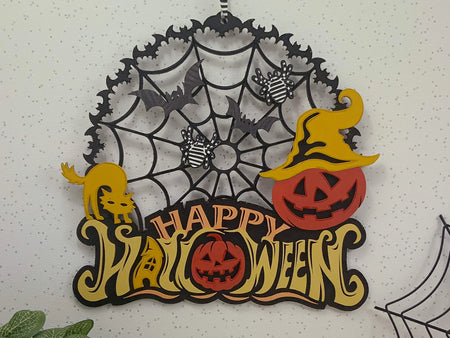 Painted Halloween Sign