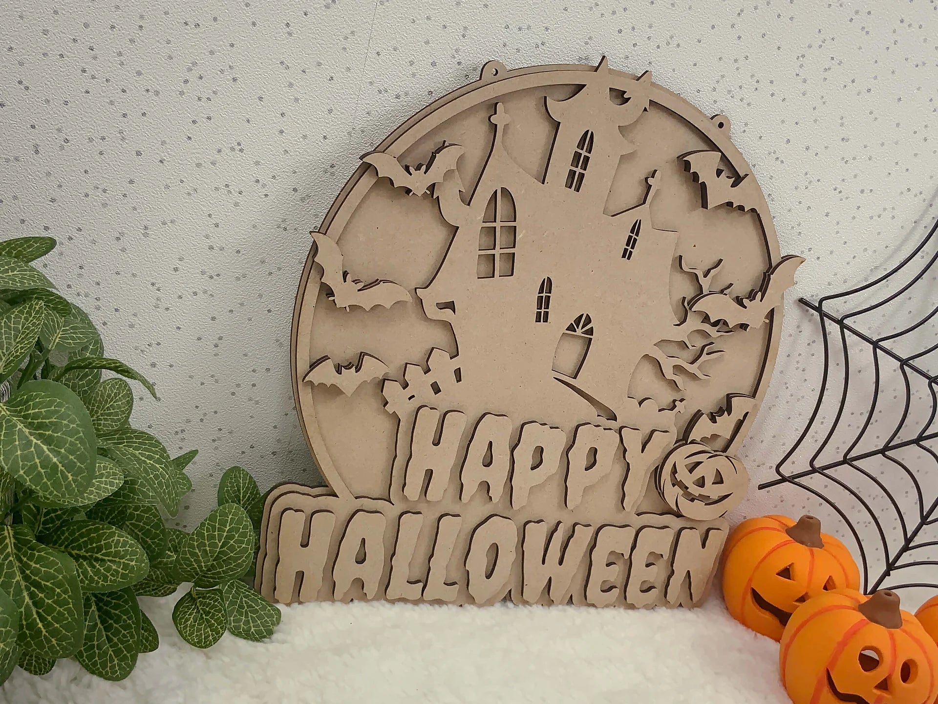 Halloween Spooky Wall Sign DIY Kit