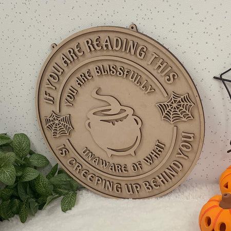 Witch Themed Wall Plaque