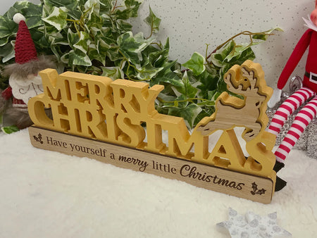 Merry Christmas Decoration with Reindeer