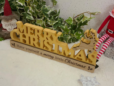 Merry Christmas Freestanding Home Decor