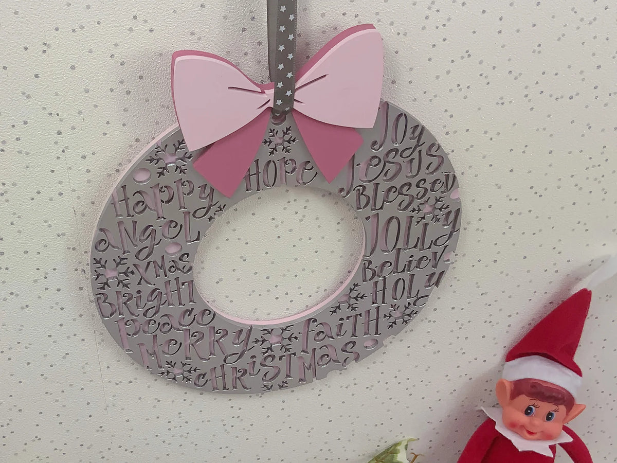 Christmas Holiday Words Decoration