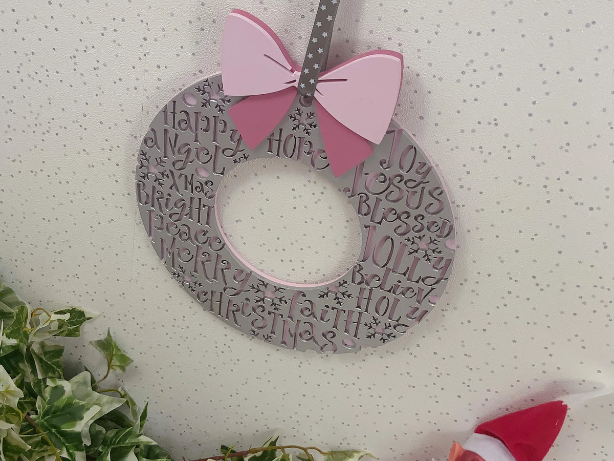 Christmas Words Hanging Wall Festive Decoration