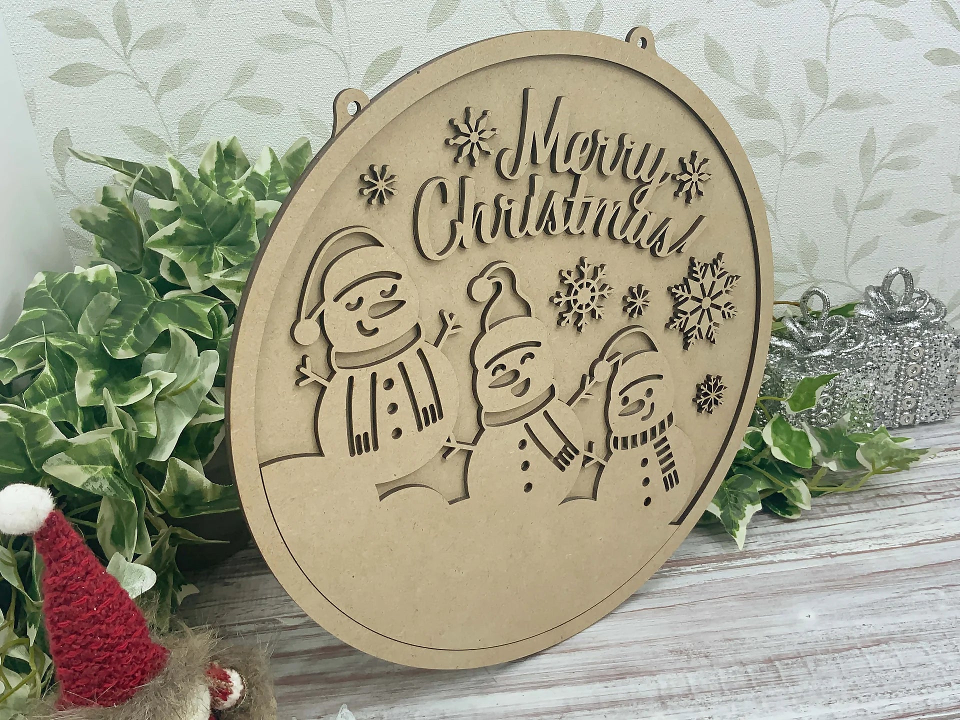 Merry Christmas Wall Plaque