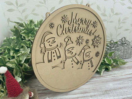 Merry Christmas Wall Plaque