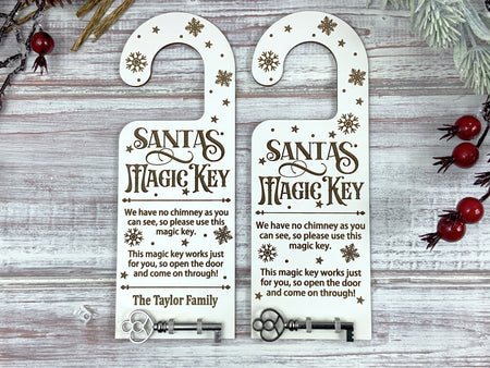 Santa Claus Magic Key Door Hanger