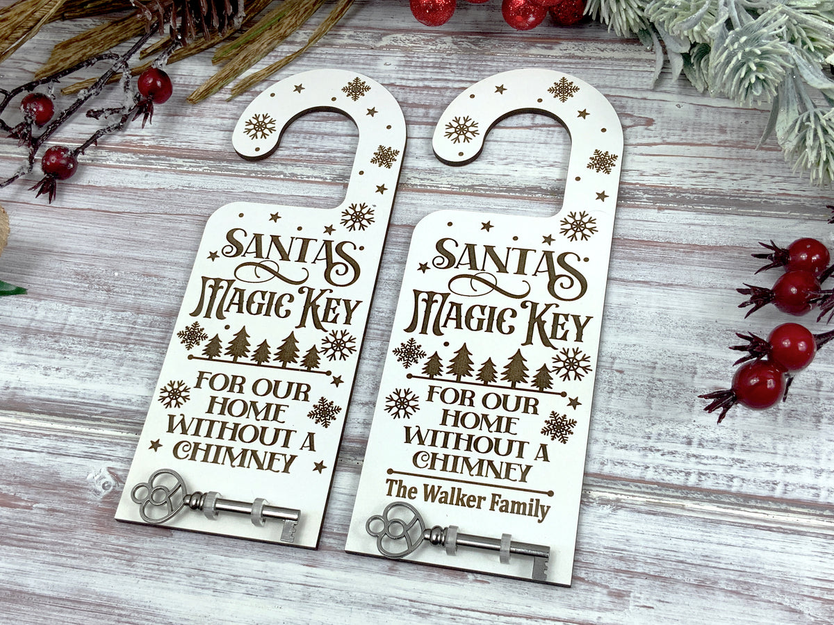 Father Christmas Magic Key Door Hanger