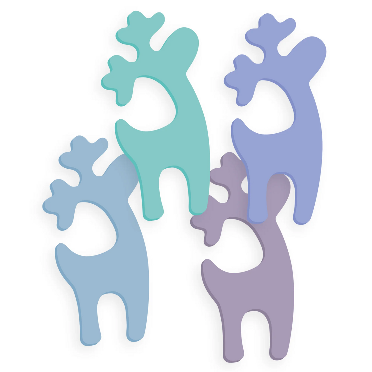 Cartoon reindeer acrylic blanks