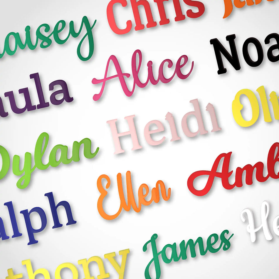 Acrylic Letters - Personalised Wall Sign