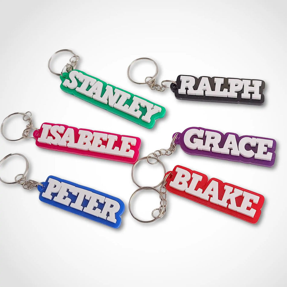 Personalised Acrylic Word Keyring