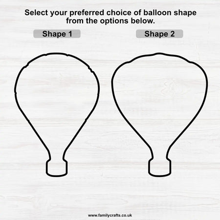 Hot Air Balloon Shape Choice