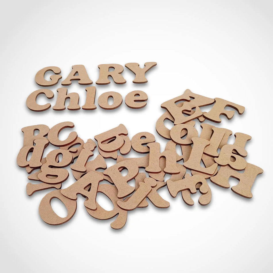 Alphabet Letters and Numbers - Wooden Craft Blanks