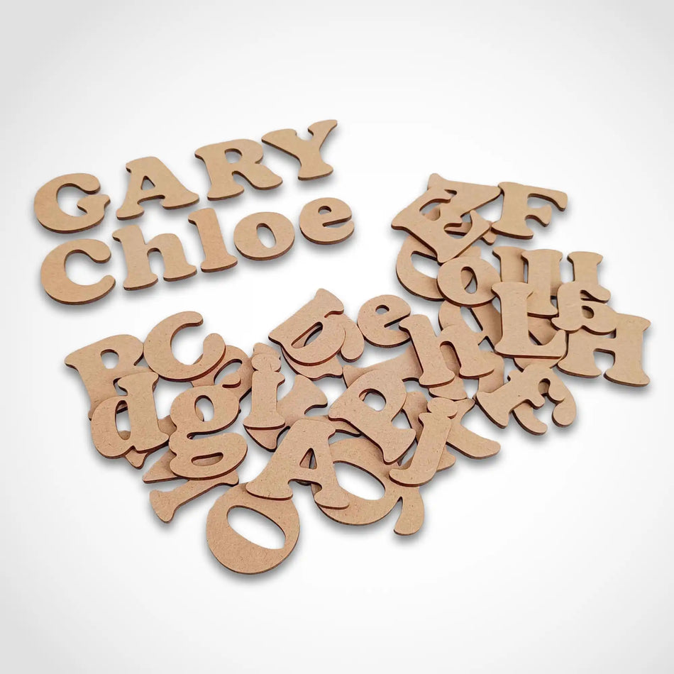 Alphabet Letters and Numbers - Wooden Craft Blanks