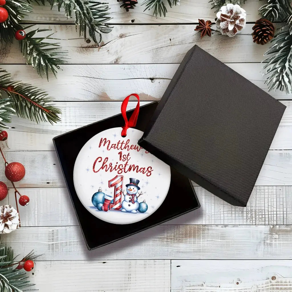 Personalised Ceramic Christmas Tree Ornament