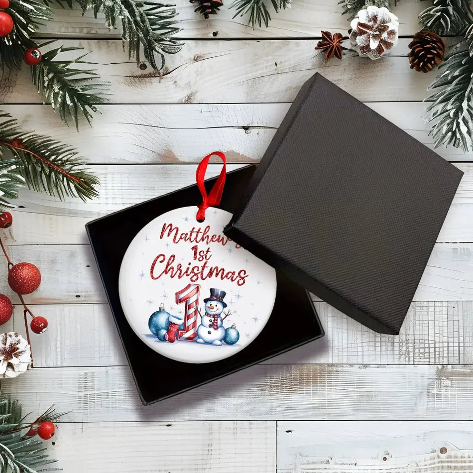 Personalised Ceramic Christmas Tree Ornament