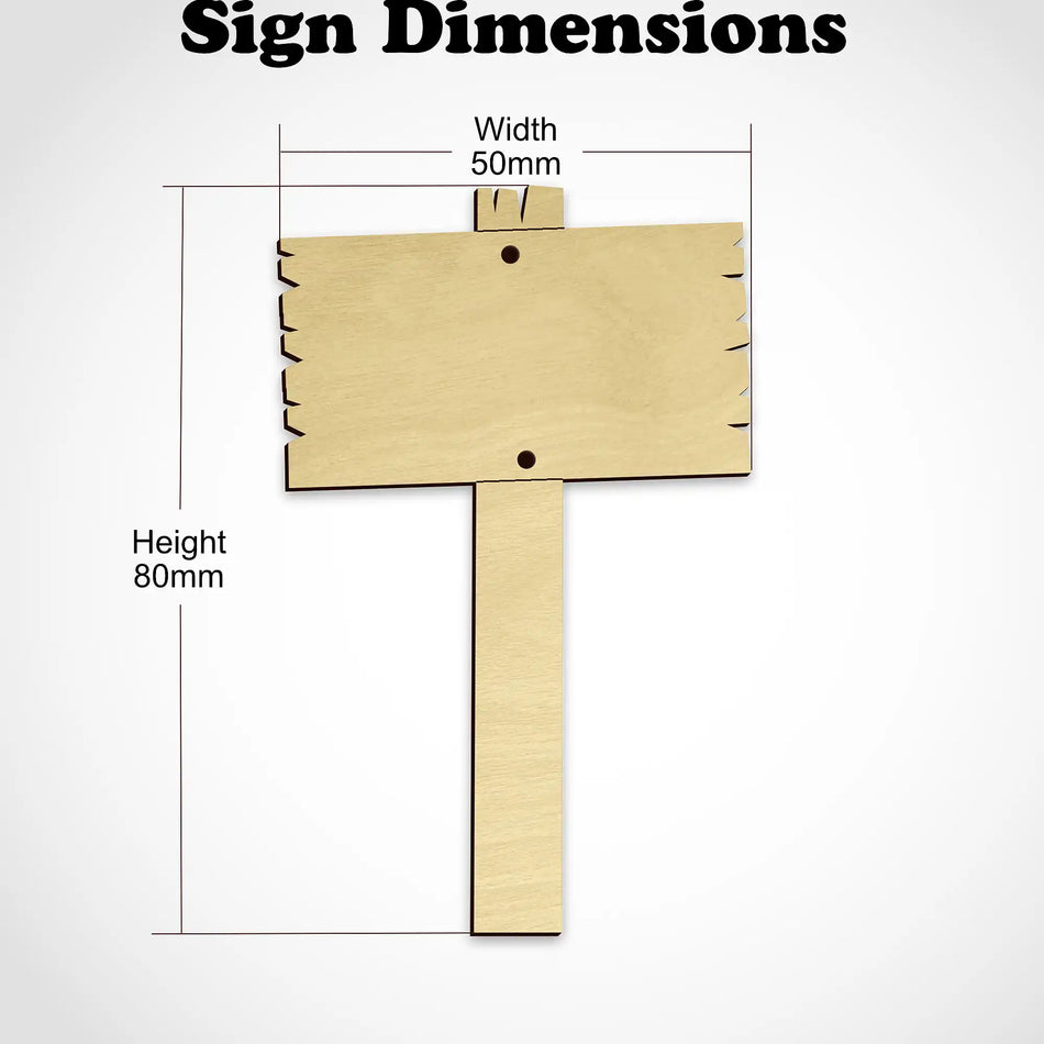 Blank Fairy Sign Posts