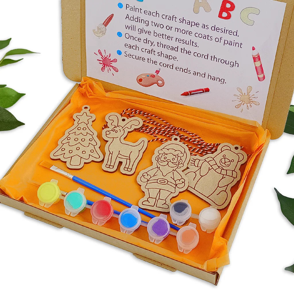 Christmas themed wooden craft kit