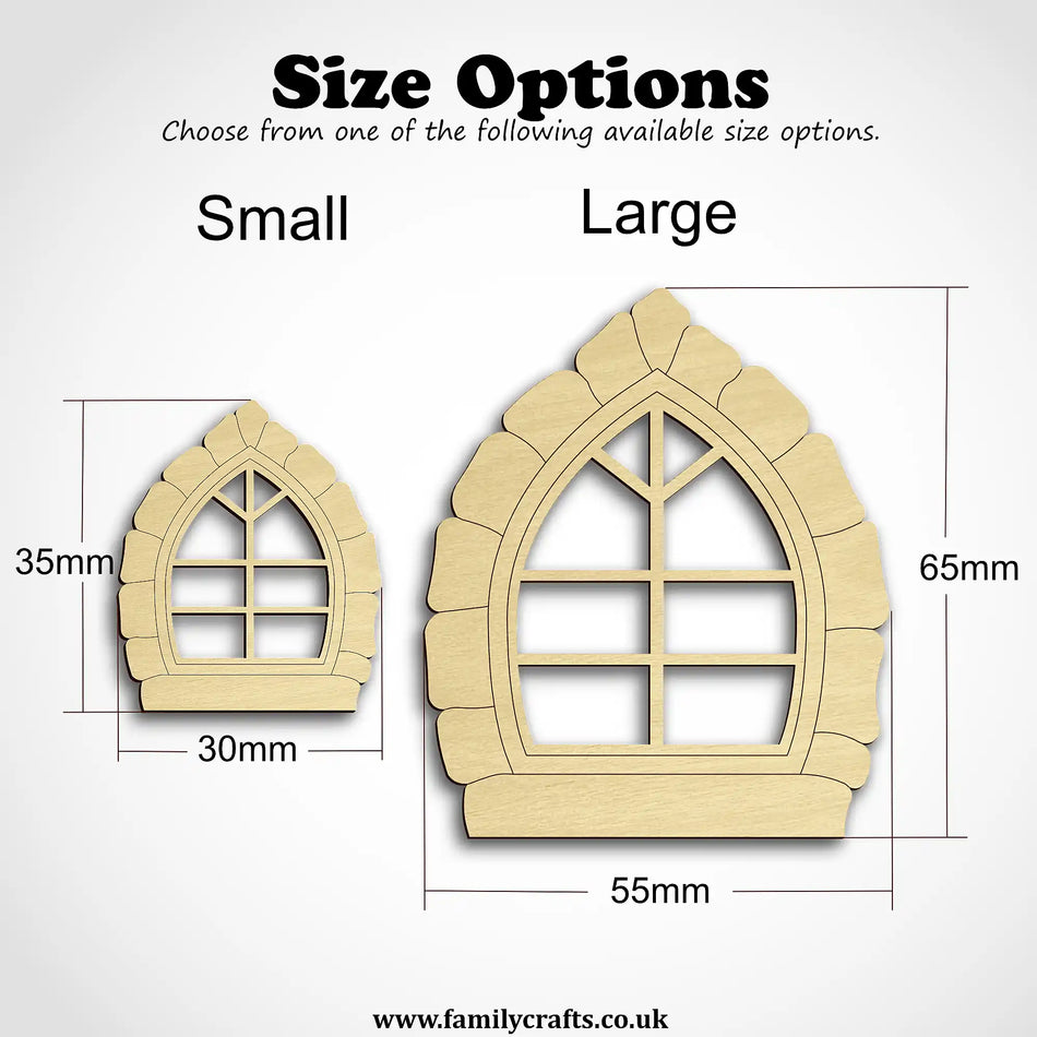 Fairy House Church Style Windows