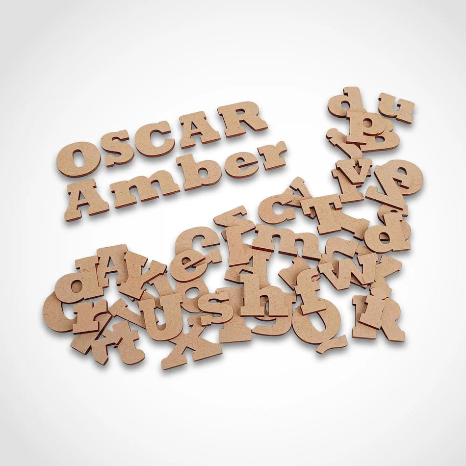 Craft Letters and Numbers - Alphabet MDF Blanks
