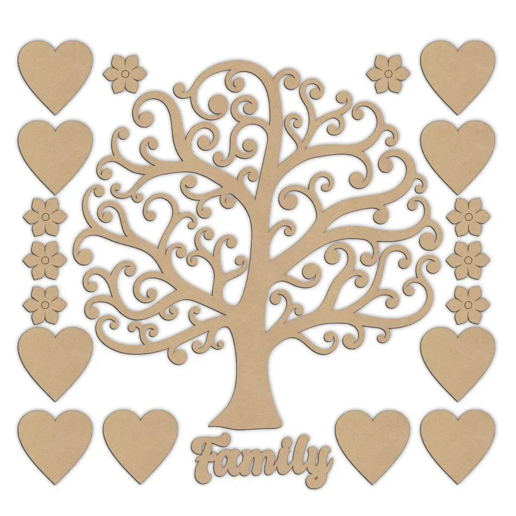 curly branch family tree options